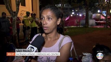 Entrevista com moradora de prédio que desabou no centro de São Paulo. 'Hora 1', 01/05/2018