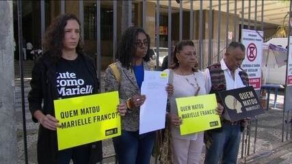 O assassinato da vereadora Marielle Franco e do motorista Anderson Gomes completa 5 meses. Jornal Nacional, 14/08/2018.