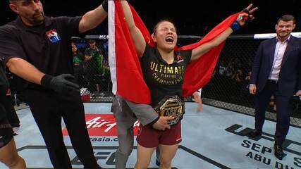 Melhores Momentos da luta entre Jéssica Bate-Estaca x Weili Zhang no UFC Shenzhen