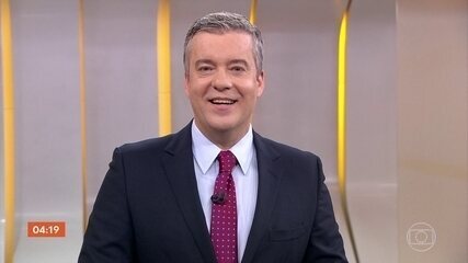 Estreia de Roberto Kovalick na apresentação do telejornal. ‘Hora 1’, 09/09/2019