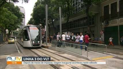 Linha 3 do VLT é inaugurada depois de meses de impasse