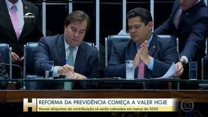 Reforma da Previdência é promulgada na manhã desta terça-feira (12)