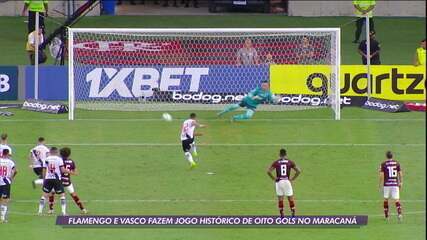 Vasco e Flamengo empatam em jogo histórico e emocionante no Maracanã