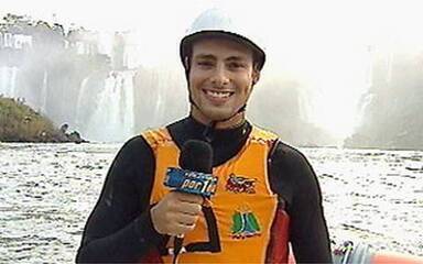 'Repórter por 1 Dia', com Cauã Reymond: ator mostra campeonato brasileiro de rafting. 'Fantástico', 29/06/2008