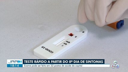 Teste rápido de coronavírus deve ser feito a partir do 8° dia de sintomas