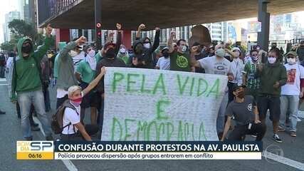 Confusão durante protesto na Av. Paulista