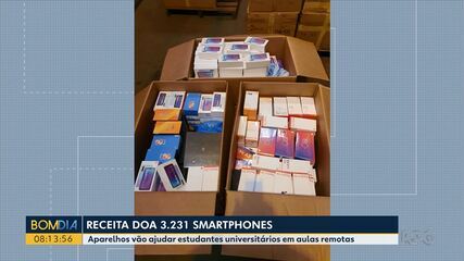 Receita doa 3.231 smartphones