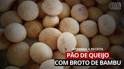 Aprenda a fazer um pão de queijo com broto de bambu