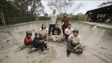 Skate, ferramenta de transformação para muitos brasileiros, vai estrear nos Jogos de Tóquio. Jornal Nacional, 12/07/2021