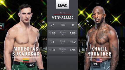 UFC Brunson x Till - Modestas Bukauskas x Khalil Rountree