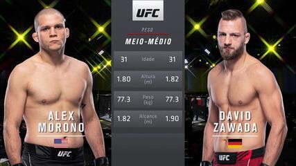 UFC Brunson x Till - Alex Morono x David Zawada