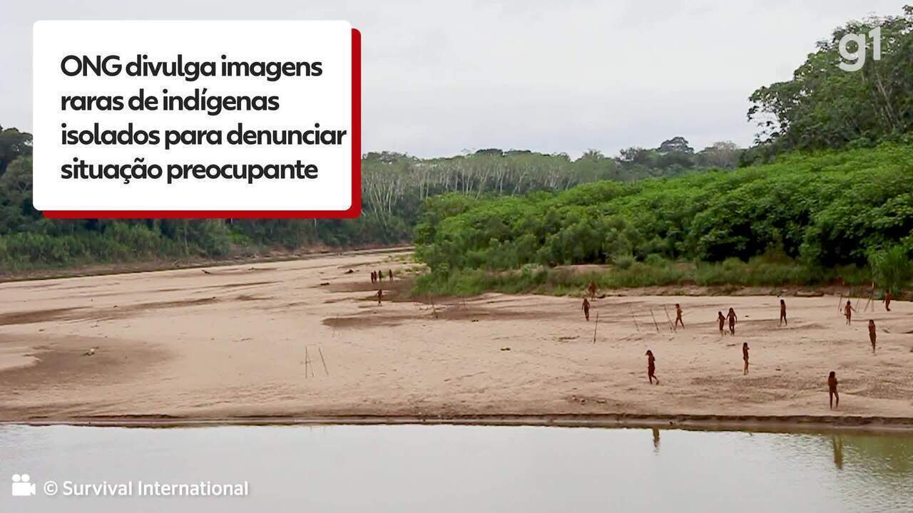 ONG divulga imagens raras de indígenas isolados para mostrar situação preocupante no Peru