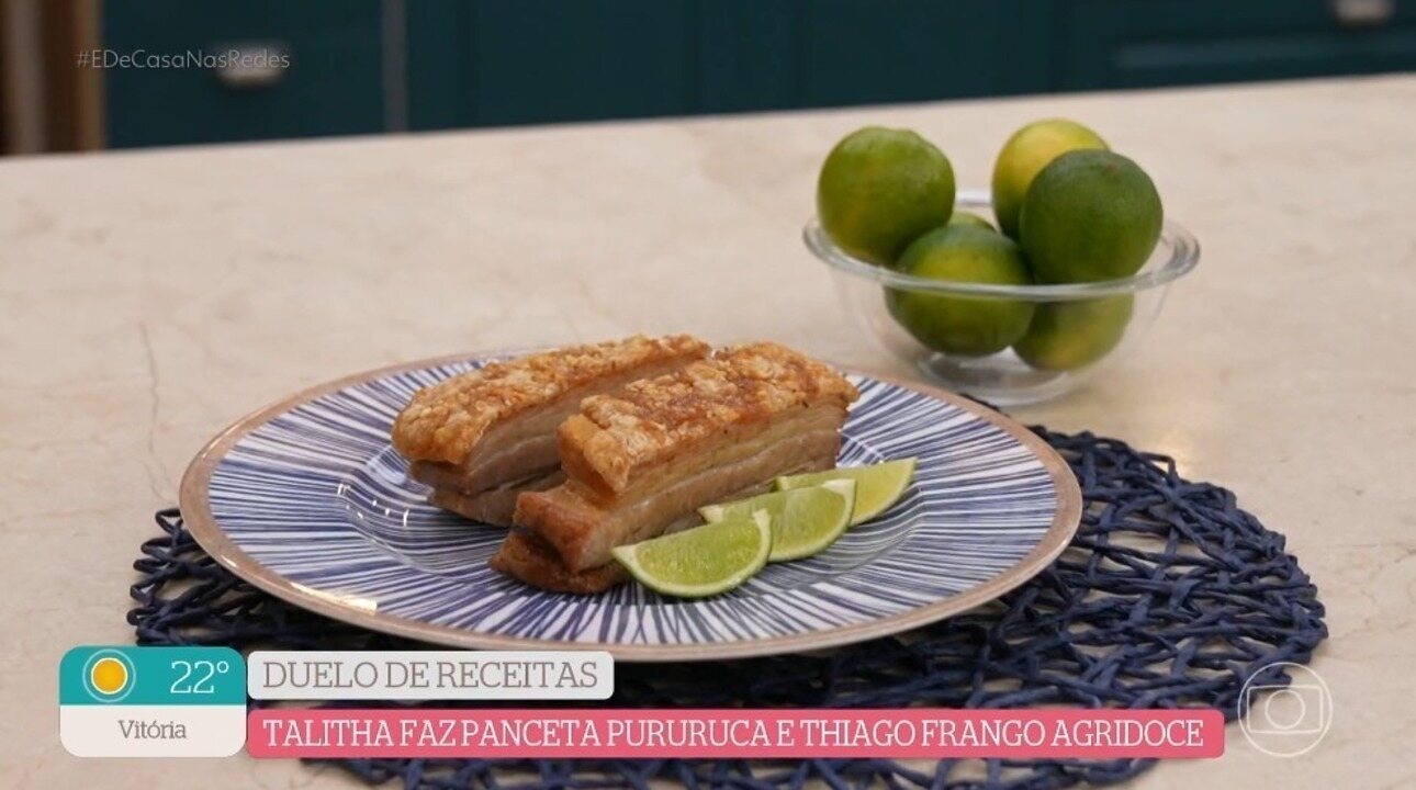 Frango agridoce com abobrinha e parmesão na brasa