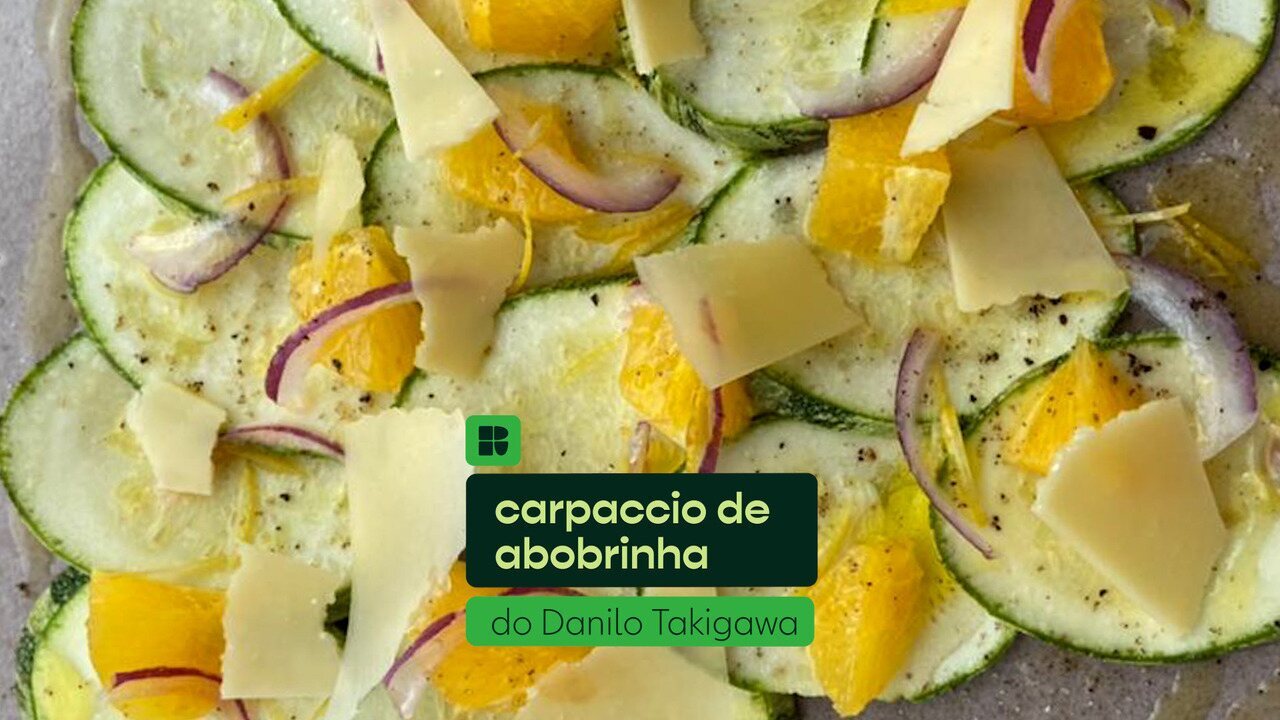 Danilo Takigawa ensina a fazer Carpaccio de abobrinha