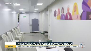 Carreta de prevenção contra o câncer de mama atenderá no Hugo - Veja como participar.