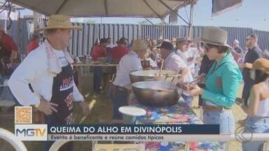 Queima do Alho: evento é beneficente e reúne comidas típicas dos tropeiros em Divinópolis - Tradicional Queima do Alho abriu as festividades da Divinaexpo 2023.