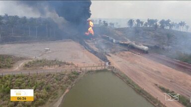 Incêndio na ferrovia em Alto Alegre do Pindaré é controlado - A empresa disse que ainda está avaliando os danos ambientais e materiais e também as causas do acidente.