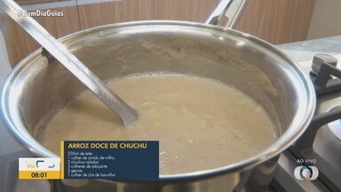 Arroz doce de chuchu é uma boa opção para diabéticos - Sobremesa saudável para dietas restritivas.