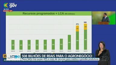 Governo federal anuncia Plano Safra 2024/2025 - O governo federal anunciou o Plano Safra 2024/2025 com R$ 508 bilhões para médios e grandes produtores rurais.