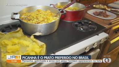 Picanha aparece no ranking de pratos preferidos no Brasil - Além da carne, a pamonha, galinhada e arroz com pequi também apareceram na lista dos 100 melhores pratos brasileiros.