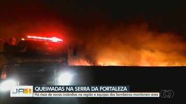 Incêndio na GO-164, em Quirinópolis, impressiona moradores - Queimada começou próximo a um assentamento rural.