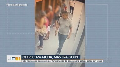 Idoso de 81 anos é vitima de golpe em agência bancária de Goiânia - Três homens foram presos suspeitos do crime.