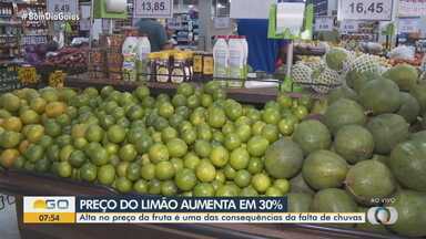 Preço do limão disparou nas feiras e supermercados goianos - Centrais de Abastecimento de Goiás (Ceasa) ressalta que o custo deste fruto e de outros foi por causa da maior estiagem neste ano.