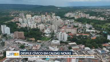 Caldas Novas comemora aniversário de 113 anos - Cidade irá realizar desfile cívico nesta terça-feira (22).