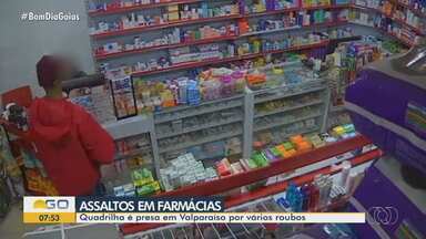 Três homens são presos por assaltos a farmácias em Valparaíso de Goiás, diz PM - Segundo os policiais, a quadrilha também roubava carros em Brasília.