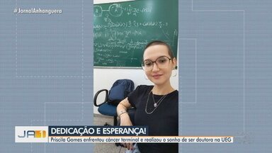 Jovem enfrentou câncer terminal durante os estudos e realizou sonho de ser doutora na UEG - Tudo isso foi possível graças ao esforço de médicos, professores, amigos e da família da estudante.