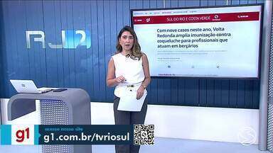 g1 no RJ2: Volta Redonda amplia vacinação contra a coqueluche - Imunizante está sendo oferecido para profissionais da educação que atuam com berçário. Medida foi anunciada nesta quarta-feira.