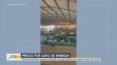 Três comerciantes são suspeitos de furtar energia elétrica em Águas Lindas de Goiás - Eles foram flagrados furtando energia elétrica.