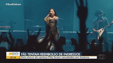 Fãs de Pitty tentam reembolso após shows cancelados em Goiânia - Roqueira cancelou duas apresentações na capital neste ano.