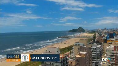 Confira a previsão do tempo para os próximos dias - Na quarta-feira, o tempo fica estável na maior parte do Paraná. O sol predomina com algumas nuvens.