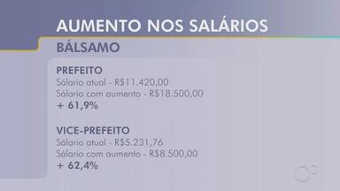 Câmara de Bálsamo vota aumento do salário do prefeito e vice - A Câmara de Bálsamo (SP) vai votar o aumento do salário do prefeito e vice nesta quarta-feira (18).