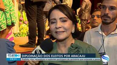 Emília Corrêa, o vice e vereadores eleitos de Aracaju são diplomados - Emília Corrêa, o vice e vereadores eleitos de Aracaju são diplomados