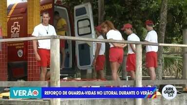 Reforço de guarda-vidas no litoral durante o verão - Veja o vídeo exibido no Link Vanguarda.