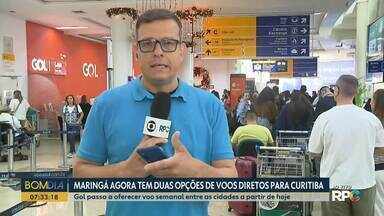 Maringá agora tem duas opções de voos diretos para Curitiba - Gol passa a oferecer voo semanal entre as cidades a partir de hoje