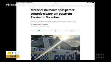 g1 Tocantins: motociclista de Paraíso do Tocantins morre após bater em poste - g1 Tocantins: motociclista de Paraíso do Tocantins morre após bater em poste