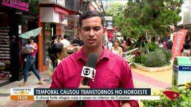 Chuva causa transtornos em Colatina e outros municípios do Noroeste do ES - Assista a aseguir.