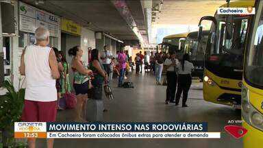 Veja o movimento na rodoviária de Cachoeiro de Itapemirim, no ES, na véspera de Natal - Assista a aseguir.