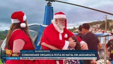 Comunidade organiza festa de Natal em Jaguariaíva - Mais de 300 voluntários organizaram o evento.