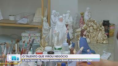 Família se une para evangelizar por meio da arte sacra - Família utiliza artesanato religioso para evangelizar. Para a família Strombeck, a arte sacra é uma missão de vida.