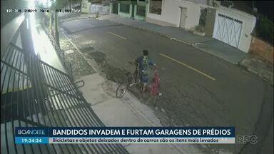 Bandidos invadem garagens de prédios para cometer furtos - Bicicletas e objetos deixados dentro de carros são itens mais levados