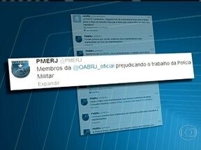 OAB-RJ repudia acusação da PM em rede social - A PM publicou numa rede social que membros da OAB-RJ estão prejudicando o trabalho da polícia. A Ordem respondeu dizendo que está presente aos protestos no Rio desde o início em junho e que está nas ruas com o objetivo de evitar arbitrariedades.