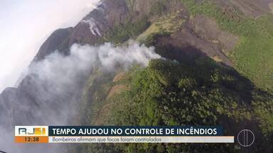 Bombeiros afirmam que focos de incêndio na Serra foram controlados - Virada de tempo também ajudou o trabalho dos bombeiros.