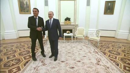 Bolsonaro se encontra com Putin em Moscou