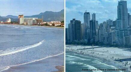 Veja imagens da evolução dos arranha-céus em Balneário Camboriú