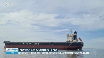 Navio do Panamá entra em quarentena após 4 tripulantes apresentarem sintomas de Covid-19