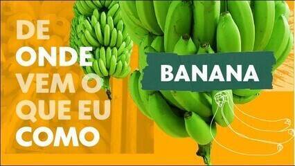 De onde vem o que eu como: banana